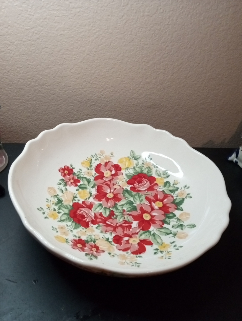 GORGEOUS NEW Pioneer Woman 12" Scalloped Round Bowl